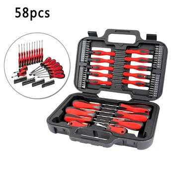 

58x Flat Cross Screwdriver & Precision Bits Set For Phone Devices Repair Drivers