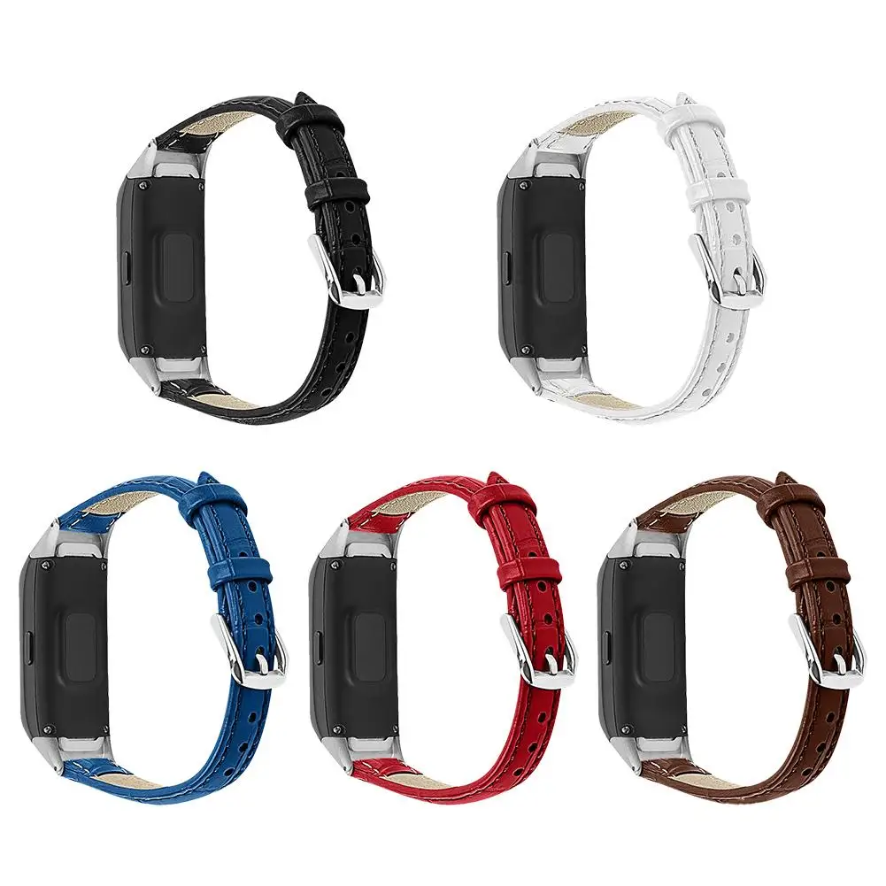 Для Galaxy Fit SM-R370 сменный Браслет Премиум кожаный ремешок умный Браслет для наручных часов ремешок аксессуары