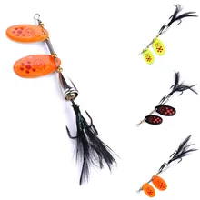 Leurre à paillettes avec hameçon Wobble, appât artificiel de type cuillère, spinnerbait, matériel de pêche, nouveauté