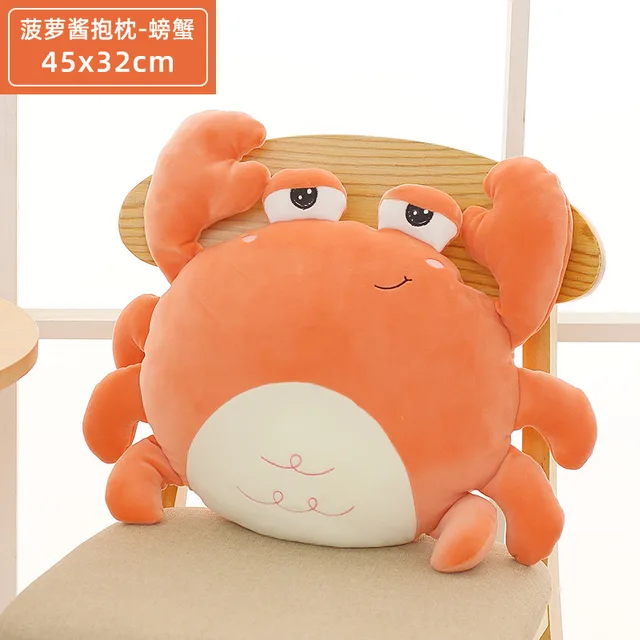 Kawaii Crab Lion Whale Goose Plush Toys Animals Doll Pillow Cushion Baby Kids Room Decoration Children Girls Birthday Gifts 5