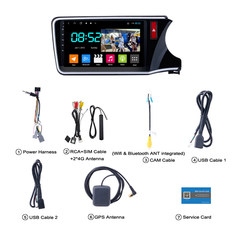 8 Cores Android 8,1 автомобильный DVD 1din мультимедийная Navi система для Honda City- RHD Автомобильный gps навигатор стерео головное устройство BT SWC wifi - Цвет: 8 Cores