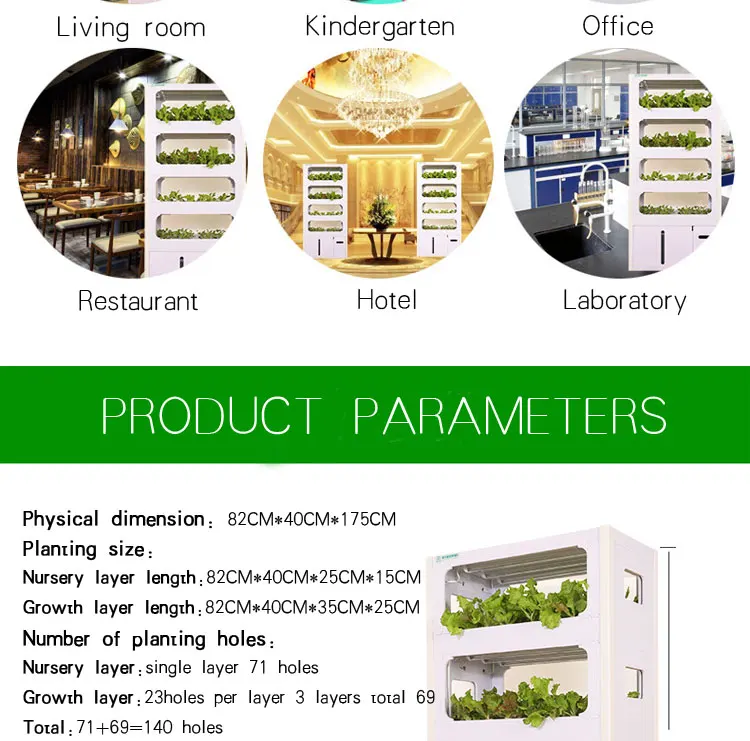 Greenhouse hydroponics growing systems for home growing fruits, vegetables, leafy greens, and flowers , fIsh