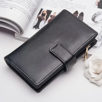 

Genuine Leather Zipper Medium Length Women's Wallet Clutch Bag New Style Full-grain Leather Women's Wallet