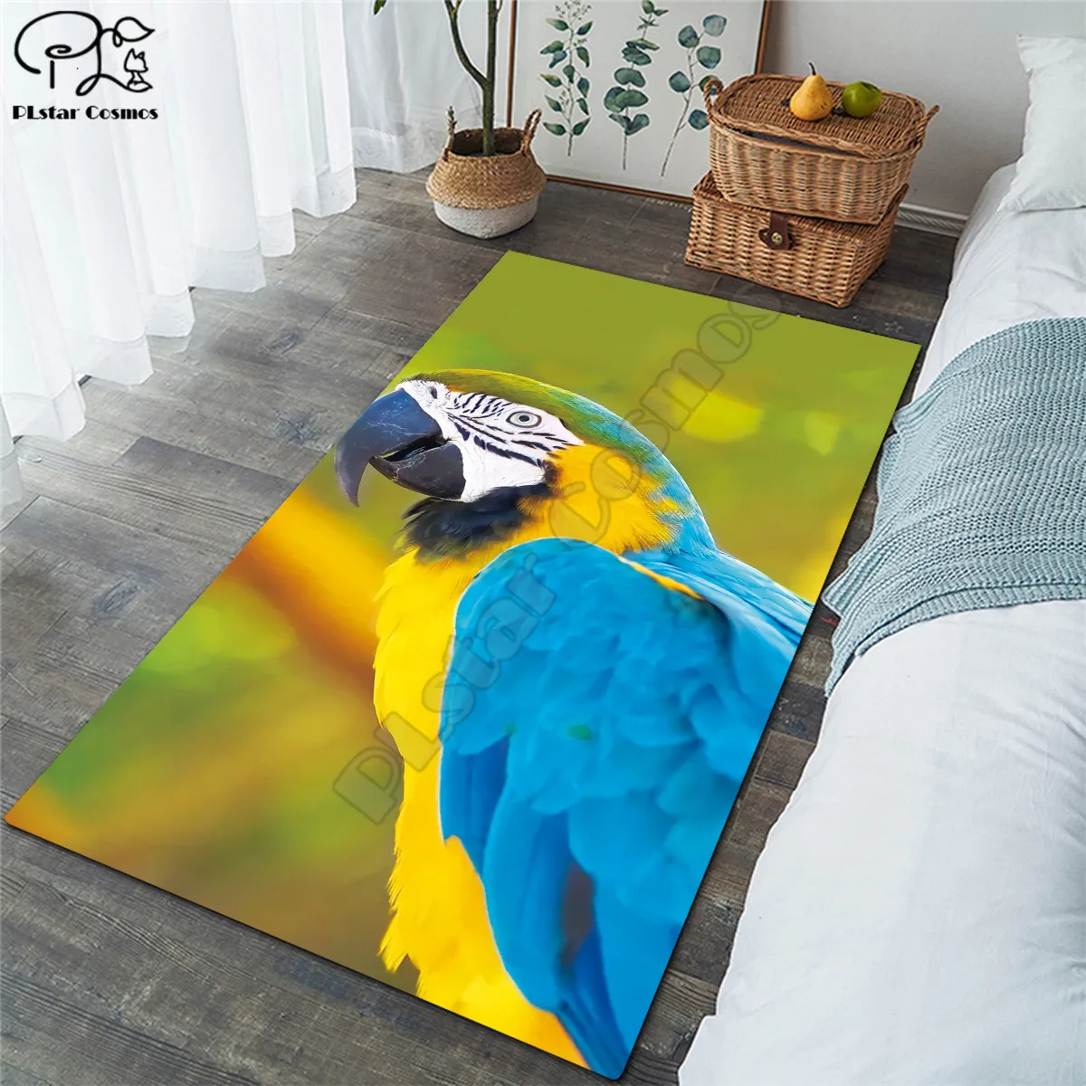 

Parrot Funny Animals Carpets Soft Flannel 3D Printed Rugs Mat Rugs Anti-slip Large Rug Carpet Home Decoration style-6