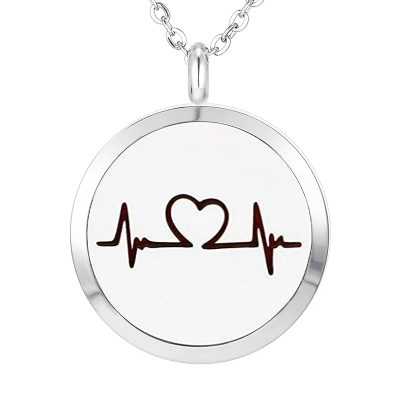 033 Essential Oil Diffuser Locket Pendant Necklace