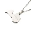 Stainless Steel Trendy Latvia Map Pendant Necklace Latvijas Republika Maps Charm Jewelry 5