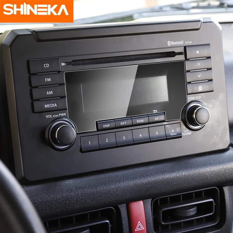 SHINEKA Interior Mouldings For Suzuki Jimny Car CD Screen Protective Film Prevent Scratching Accessoroies 2019+ | Автомобили и