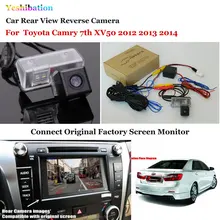 Автомобильная камера заднего вида для Toyota Camry 7th XV50 2012~-HD ночного видения RCA и экран совместимы
