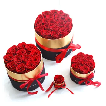 

ROSE SPACE Real Rose Flowers in Box Set Eternal Rose in Box Preserved The Best Mother's Day Gift Romantic Valentines Day Gifts