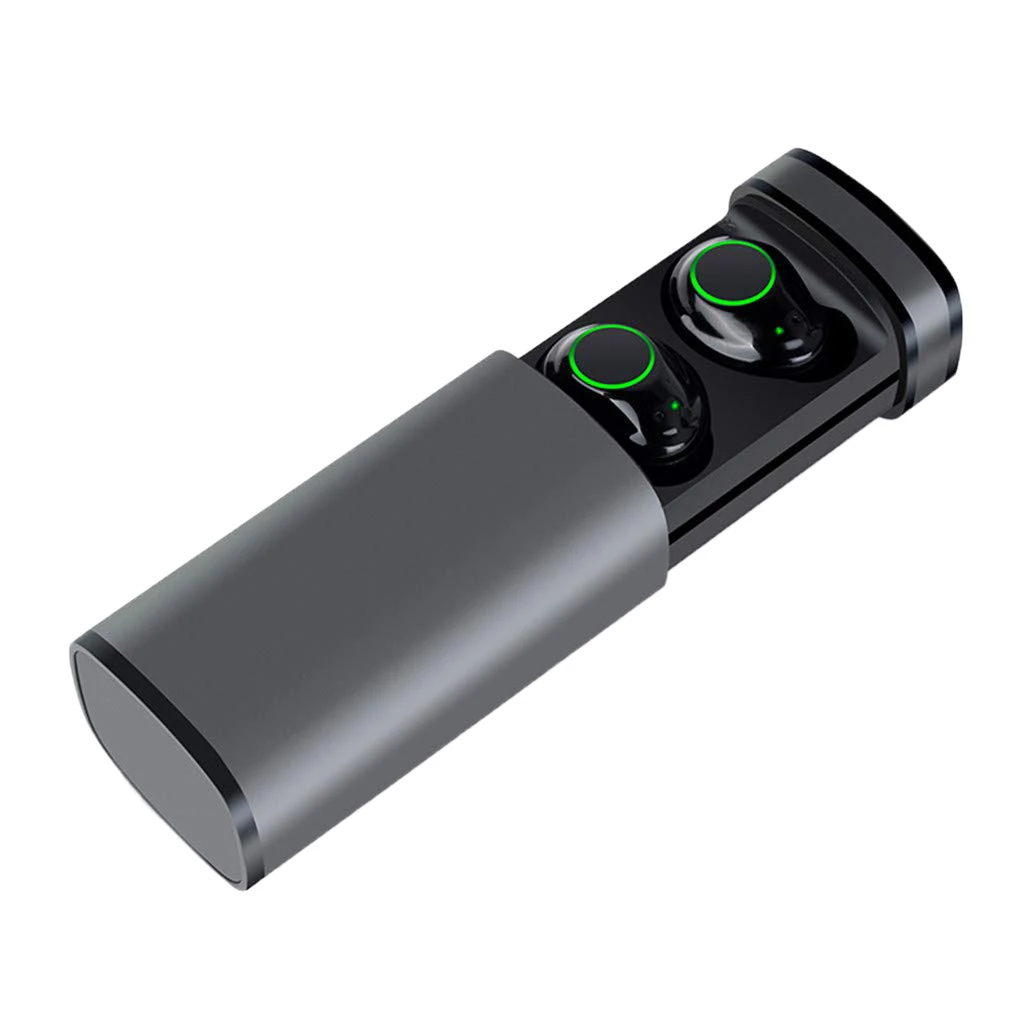 Silver 80x36x30mm Наушники-вкладыши Mini Bluetooth 5,0, стерео гарнитура, беспроводные наушники, Tws, Bluetooth наушники, мини беспроводные наушники, спортивные наушники - Цвет: Silver 80x36x30mm