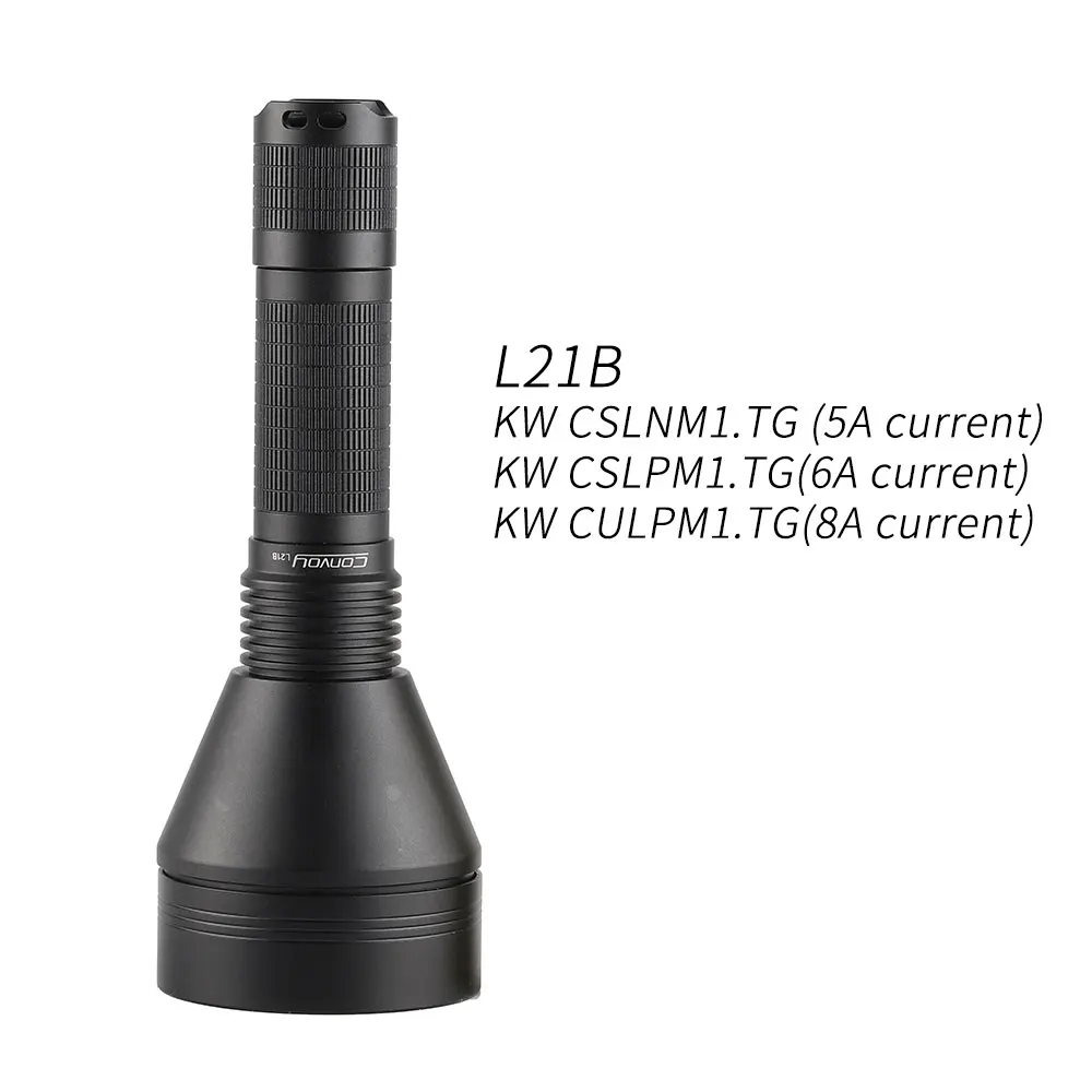 Фонарик Convoy L21B KW CSLNM1.TG CSLPM1.TG CULPM1.TG 21700 легкий большой радиус действия | Лампы и