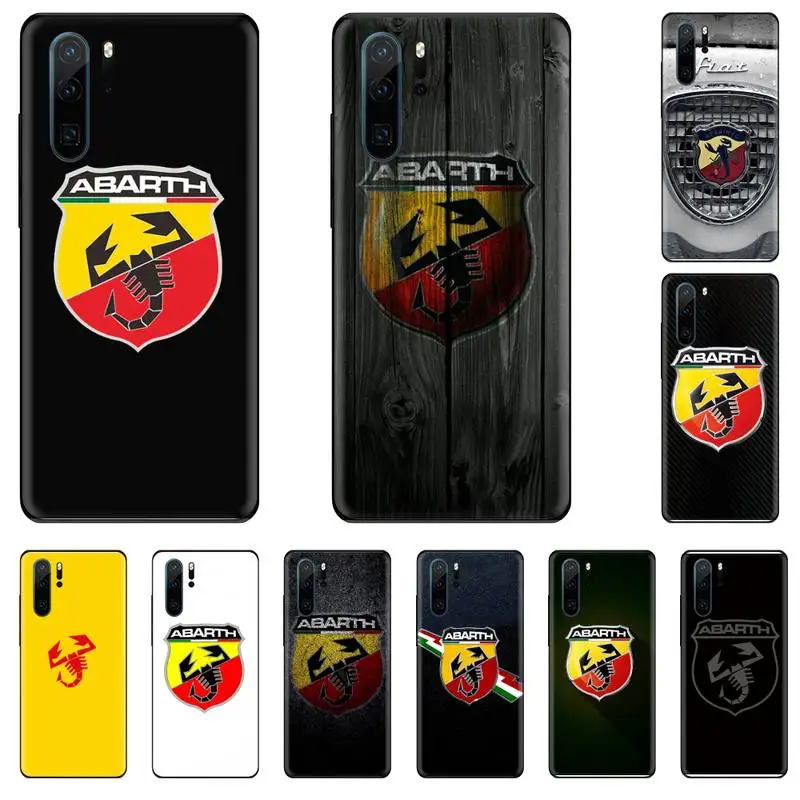 Итальянский спортивный автомобиль abarth логотип ТПУ чехол для телефона Huawei P9 P10 P20