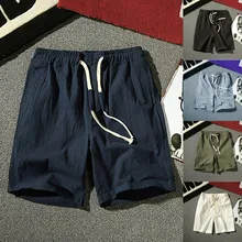 Мужские летние брюки новые Стрейчевые брюки мужские модные удобные тонкие 7 брюки повседневные хлопковые шорты