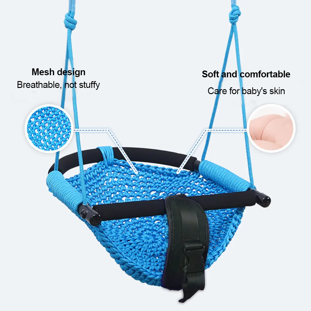 Kids Swing Chair Children's Outdoor 3 In 1 Swing Seat Garden Backyard Outdoor Toys Safety Swing Seat Outdoor Funny Toy 4