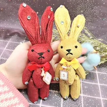 Корейский стиль мультфильм Эмери ткань небольшие подарки сумочка кулон Xuyuan кролик висячие украшения чехол для телефона аксессуары guan jie t