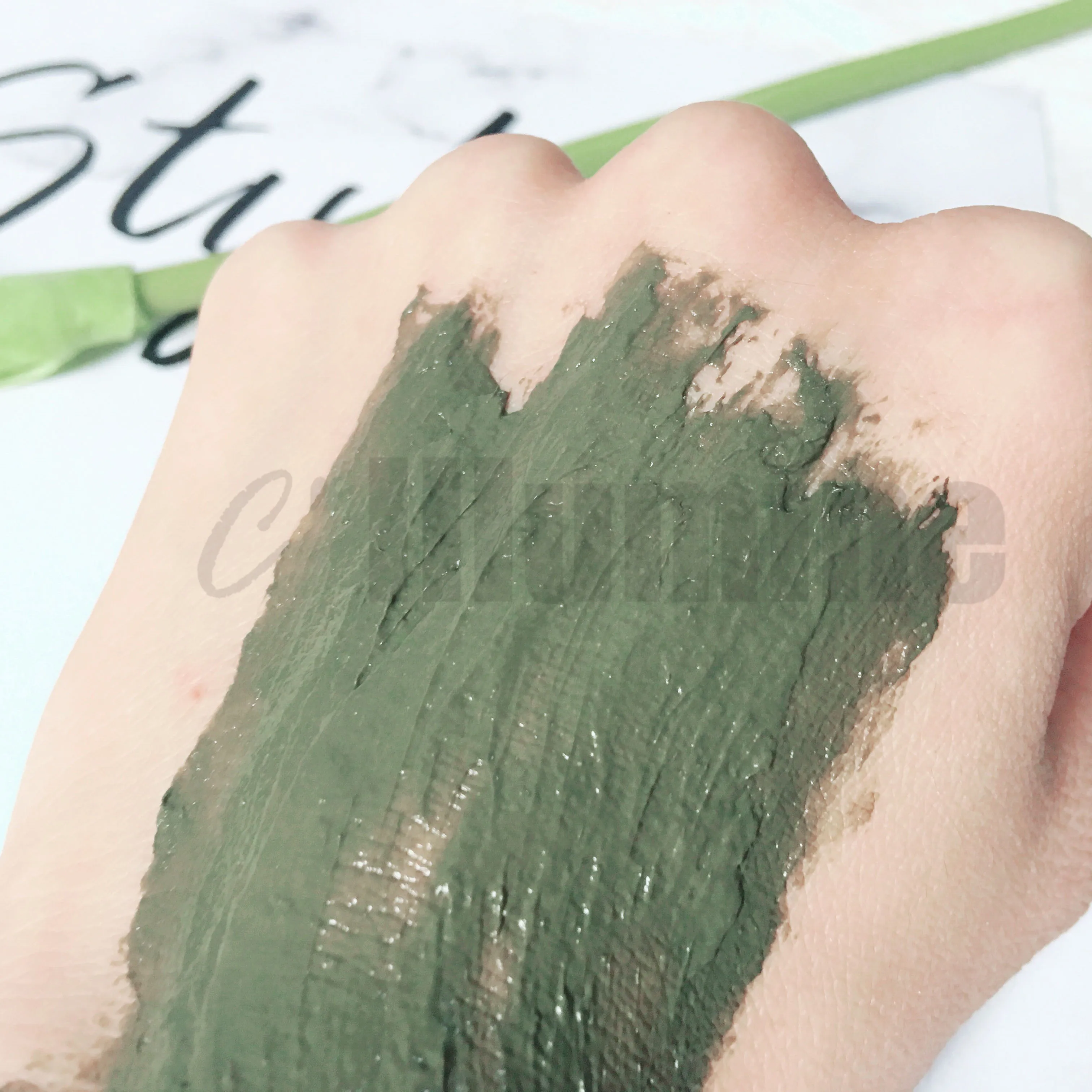 Зеленая фасоль грязевая Очищающая маска усадка пор контроль масла увлажняющая Косметика 1000 г