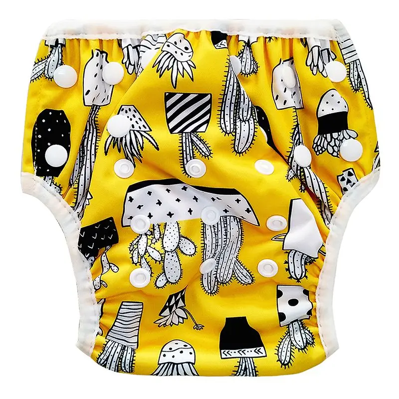 Модные плавательные шорты с принтом для новорожденных мальчиков и девочек; регулируемый водонепроницаемый купальник с принтом животных; милые шорты для маленьких девочек - Цвет: A16