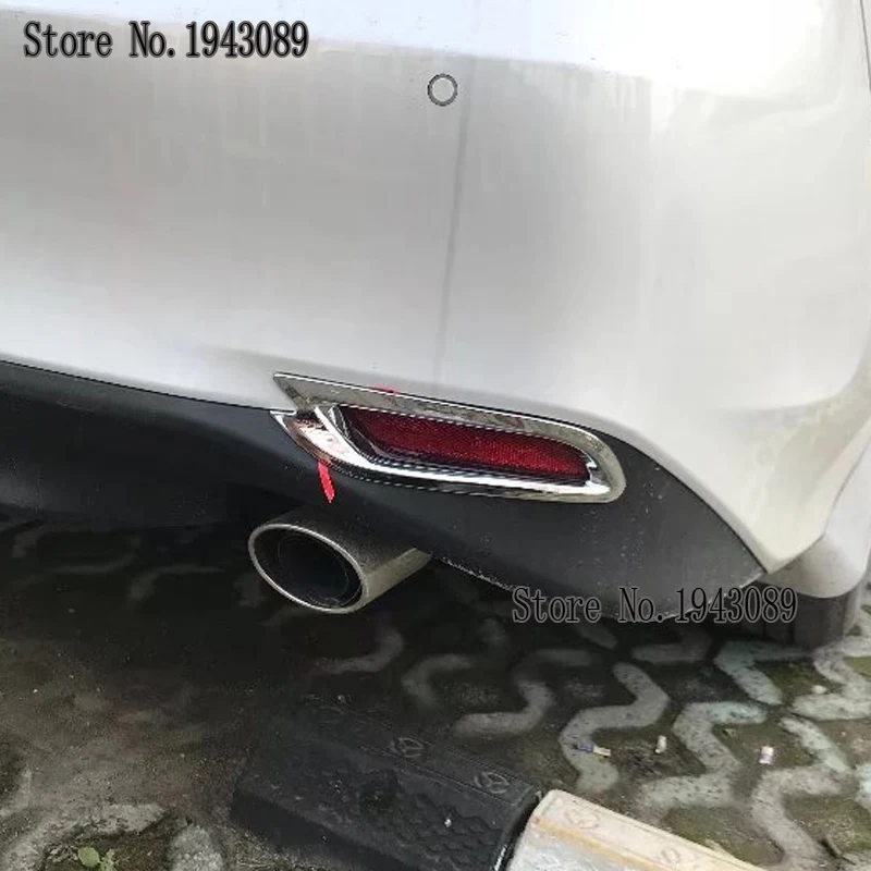 Для Toyota Camry XV70 автомобильный детектор ABS Хромированная Накладка для автомобиля задний хвост задний противотуманный фонарь рамка палка 2 шт