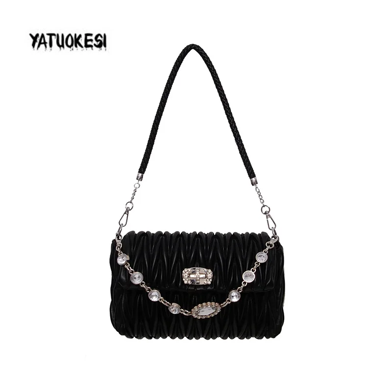 Сумки для женщин 2020 модный однотонный Вечерний Клатч через плечо из