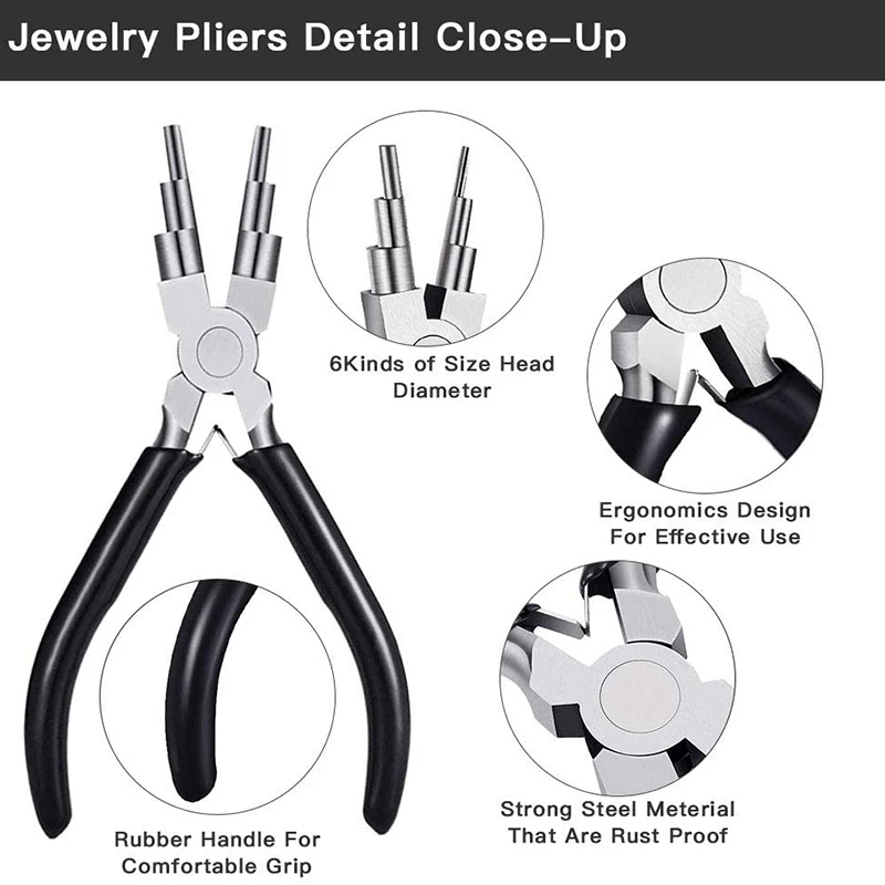 DIY Jewelry Making Tools Kits Pliers Set With Cutting Pliers Wire