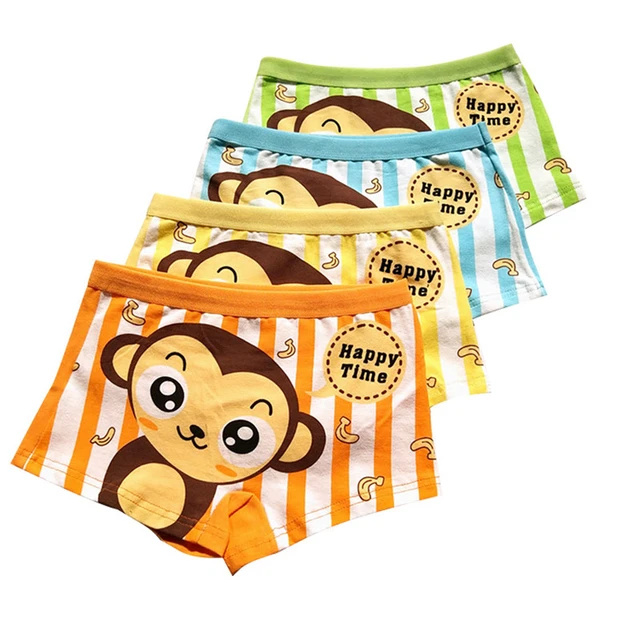 Children's Monkey Underwear, Cotton Underwear Underpants