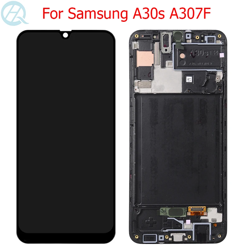 Original AMOLED For Samsung Galaxy A30s LCD Display With Frame 6.4" A30s SM-A307F A307 A307F/DS Display Touch Screen Glass Original AMOLED For Samsung Galaxy A30s LCD Display With Frame 6.4" A30s SM-A307F A307 A307F/DS Display Touch Screen Glass