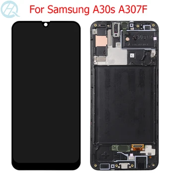 

Original AMOLED For Samsung Galaxy A30s LCD Display With Frame 6.4" A30s SM-A307F A307 A307F/DS Display Touch Screen Glass