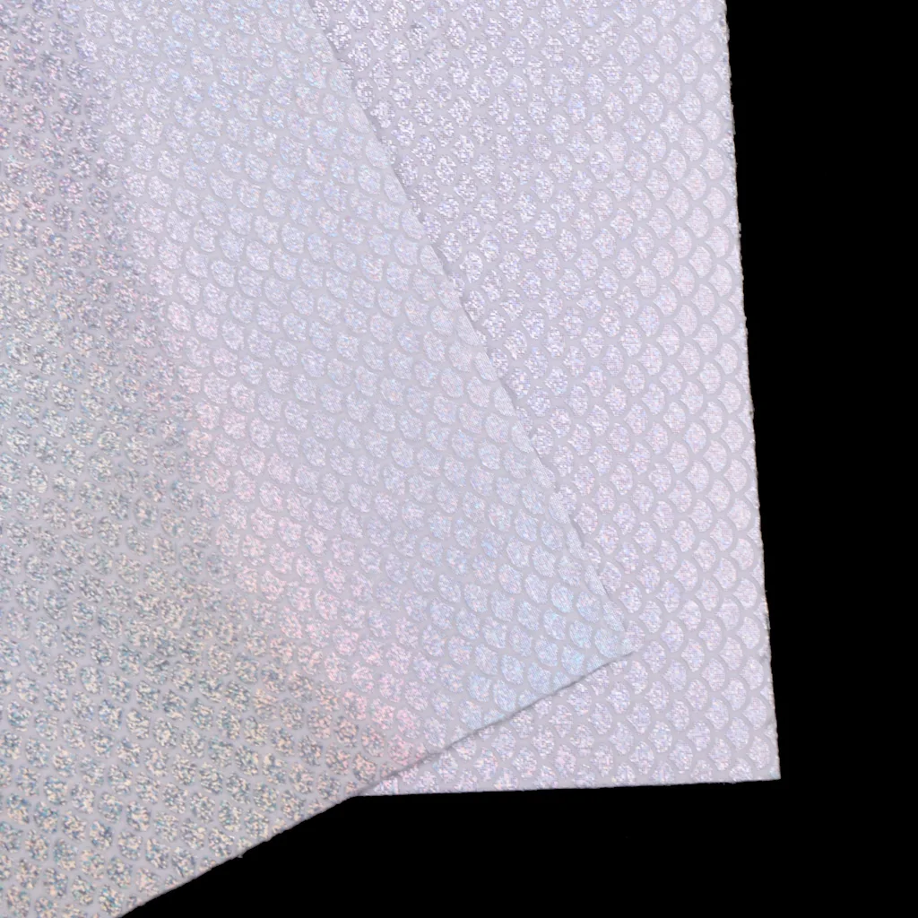 4Pcs Fishing Lure Tape Fish Outer Scale Holographic DIY Decorative Tape Reflective Prism Tapes for DIY Tackle Craft