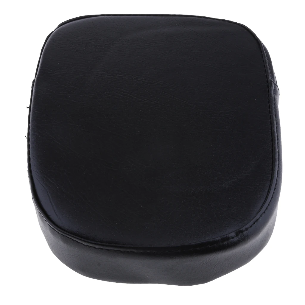 Universal Motorcycle Sissy Bar Rear Passenger Backrest Cushion Pad - Black