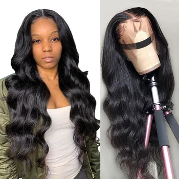 

Body Wave Wig 360 Full Lace Wig Human Hair Wigs For Women Natural Color Alianna Glueless Full Lace Wigs 30 inch Full Lace Wig