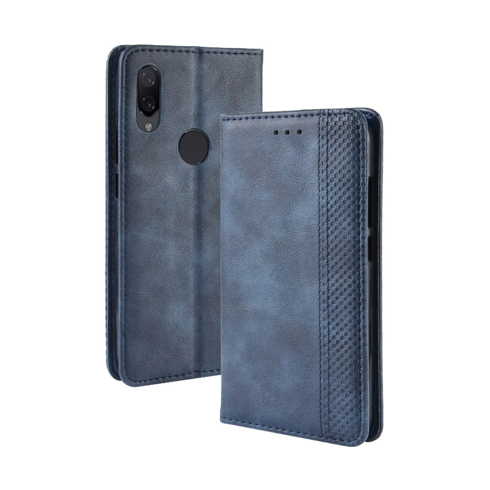 Redmi Note 7 Магнитный винтажный кожаный чехол Премиум Coque для Xiaomi Redmi Note 7 Чехол 6,3 дюймов флип фривольный анти осенний чехол