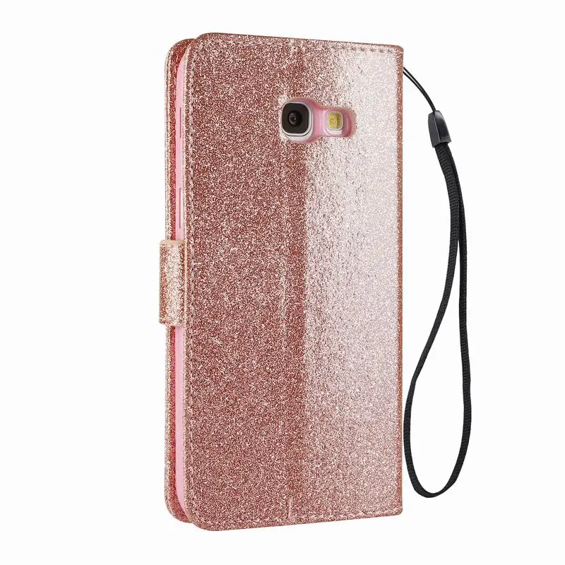 Для samsung Galaxy A5 A520 Чехол Флип Бумажник на магните чехол для samsung A 5 блестящий кожаный чехол для телефона Galaxy A520