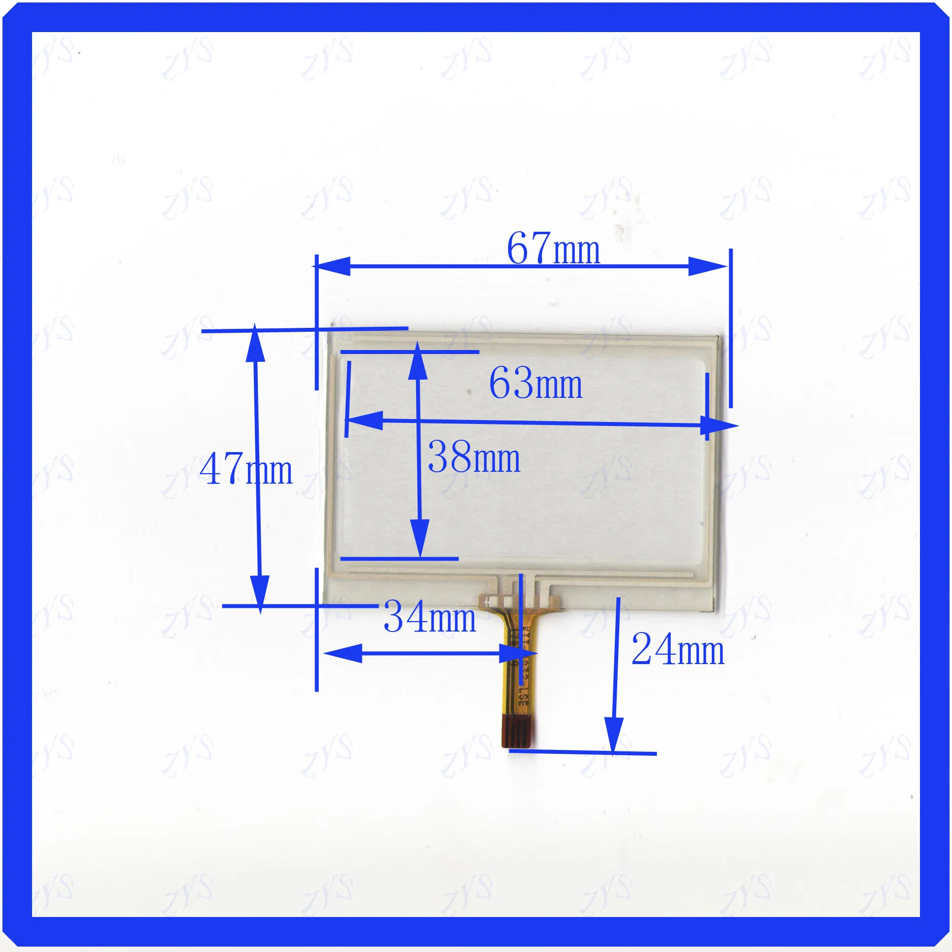 ZhiYuSun KTT-0032-LSE 67x47mm Resistive Touch Screen Display Description Image.This Product Can Be Found With The Tag Names Cheap Industrial Computer Accessories, Computer Office, High Quality Computer Office, Industrial Computer Accessories
