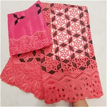 Лидер продаж Африканское сухое кружево ткань нигерийское кружево ткань высокое качество швейцарские кружева ткань из Дубая 7 ярдов