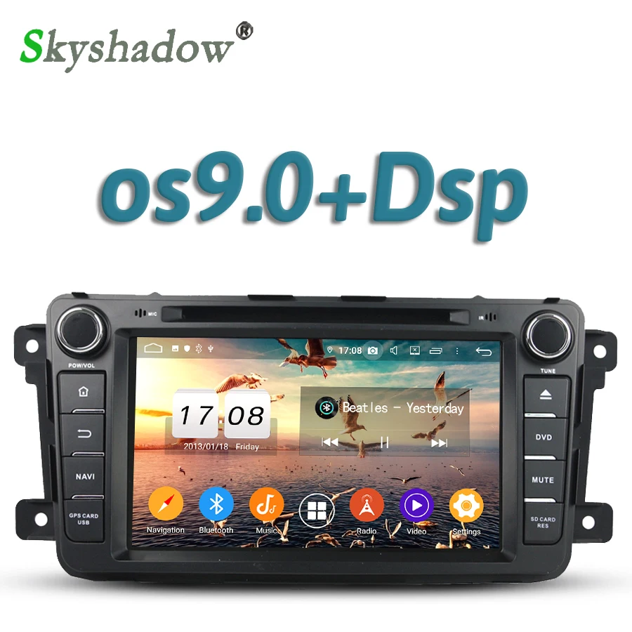 Автомобильный мультимедийный dvd-плеер TDA7851 Android 9,0 Восьмиядерный 4 Гб+ 32 ГБ gps карта RDS радио wifi Bluetooth 4,2 для Mazda CX-9 2012 2013