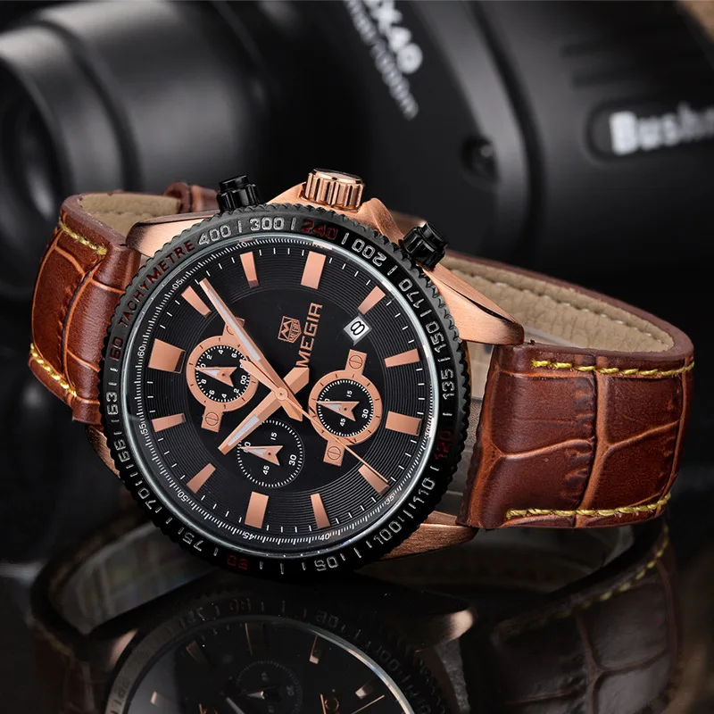 

[Set-Style Design And Practical Classic of Multi-functional Timing MEN'S Quartz Watch] You Campaign Conquer