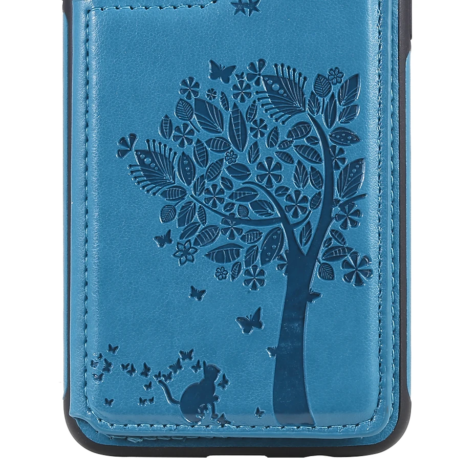 blue Полуобернутый чехол для телефона samsung Galaxy S9 S9Plus SM-G960F SM-G965F samsung S9+ S9Active Кожаный чехол Чехол SM-G960U - Цвет: blue