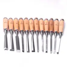 12 шт. 8 дюймов резьба по дереву долотом набор инструментов плотник гравировальный ручной нож для деревообработки резьба по дереву долотом резаки