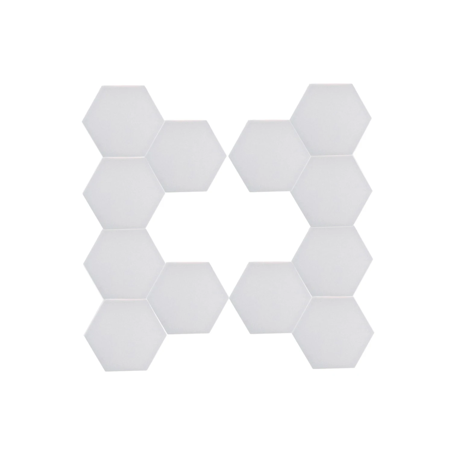 

12Pcs Quantum Lamp Led Hexagonal Lamps Modular Press Sensitive Lighting Night Light Magnetic Hexagons Creative Decoration Wall L
