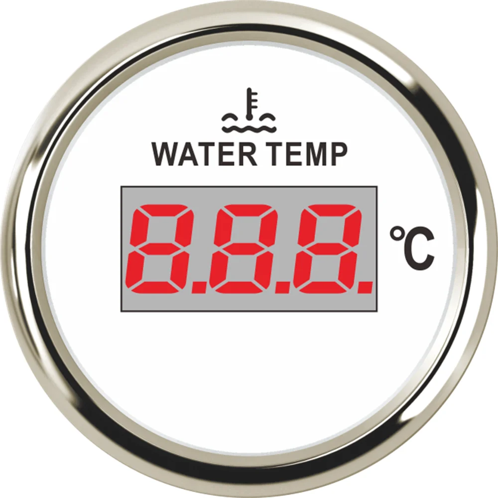 Автоматический цифровой измеритель температуры воды черный с красной