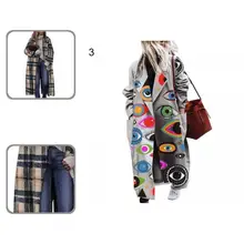 

Stylish Jacket Coat Ankle-Length Ultra Soft Big Pockets Lady Vintage Coat Women Coat Woolen Coat