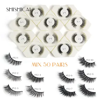 

Wholesale Eyelashes 20/30/40/50/100pcs 3d Mink Lashes Natural Mink Eyelashes False Eyelashes Makeup Fake Lashes In Bulk