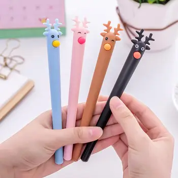 

0.5mm Cartoon Deer Smooth Writing Gel Pen Student Office Stationery Supplies