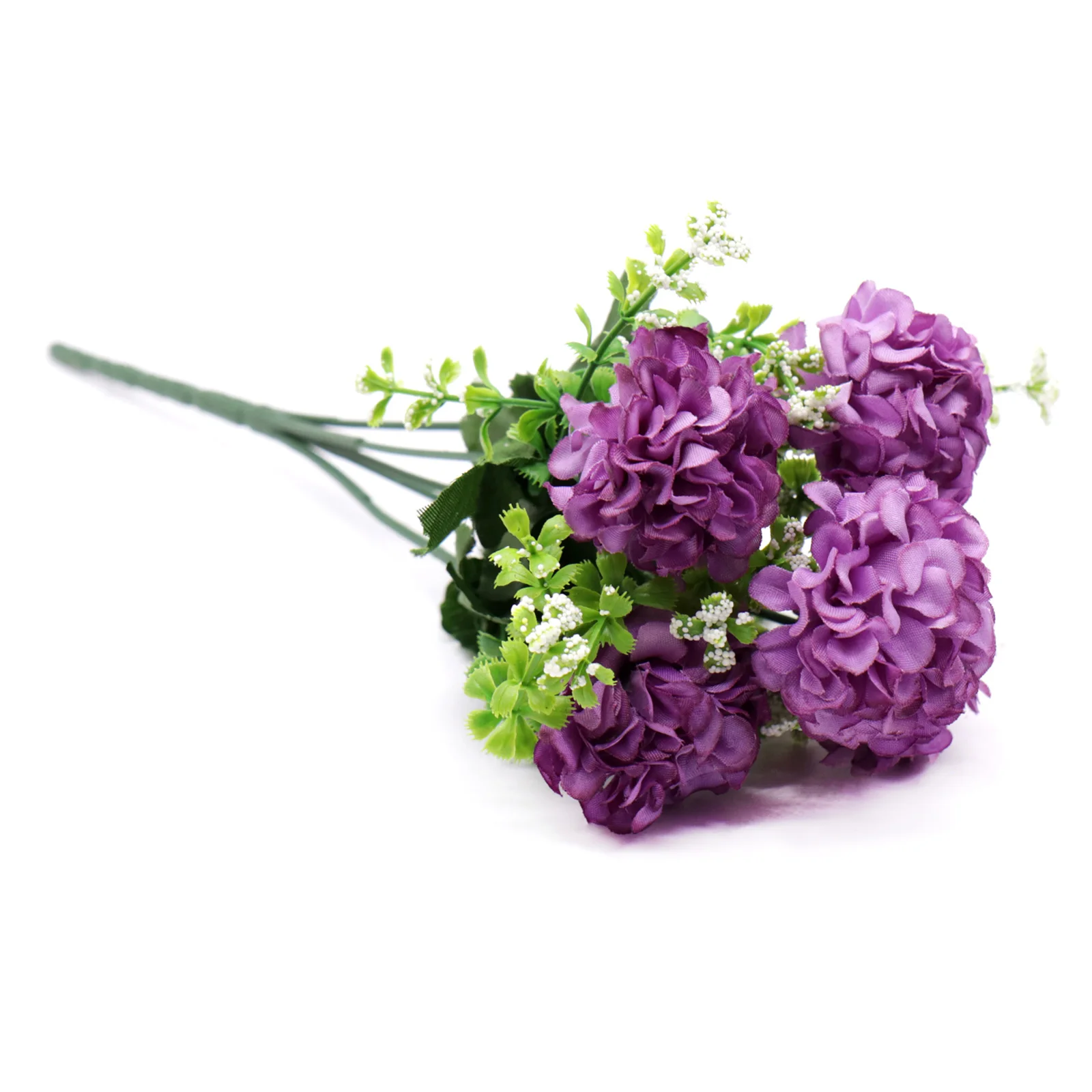 

1 Bouquet 5 heads Artificial Flower Hydrangea Silk Fake Flower For Baby Shower Valentine's Day Wedding Festival Party Home Decor