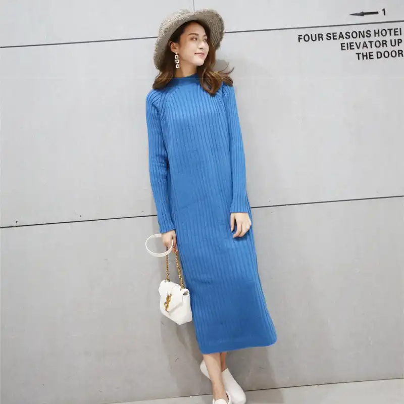 neon green sweater dress