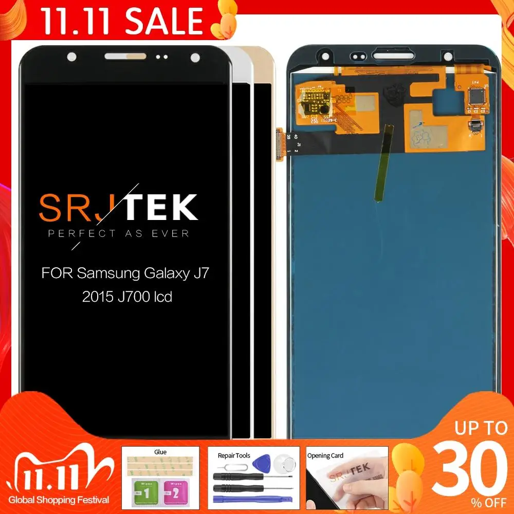 ЖК дисплей с сенсорным экраном и дигитайзером в сборе для Samsung Galaxy J7 2015 J700 J700F J700H