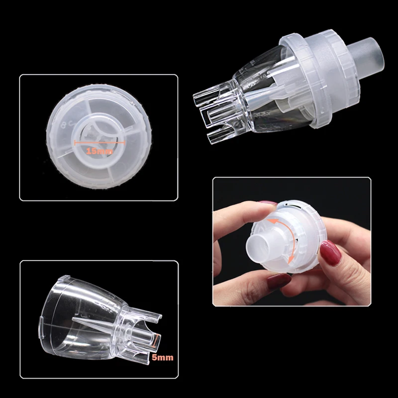 

6ML Inhaler Parts Injector Medicine Cup Compressor Nebulizer Accessary Atomizer Sprayer Injector Nebulizer For Inhalation