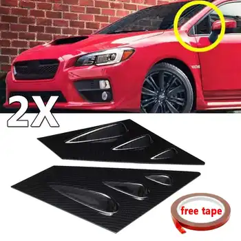 

Carbon Fiber Look A Pair Car Front Window Louver Side Vent For Subaru WRX STI 2015 2016 2017 2018 Window Louver Scoop Cover Vent
