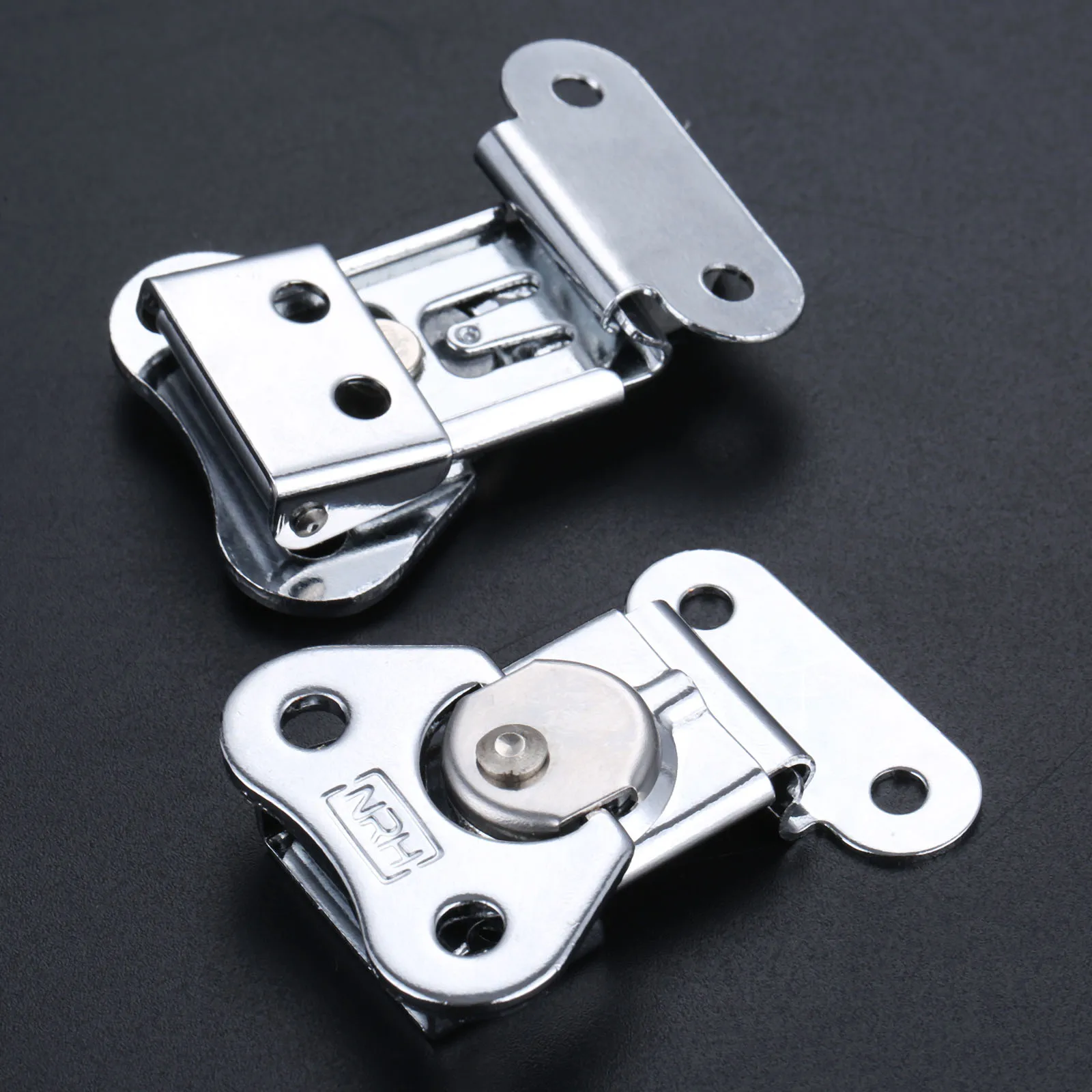 2pcs/set Stainless Steel Butterfly Toggle Latch Catch Clamp Box Buckle Rotary Lock Flight Case 52*38mm Baggage Accessories