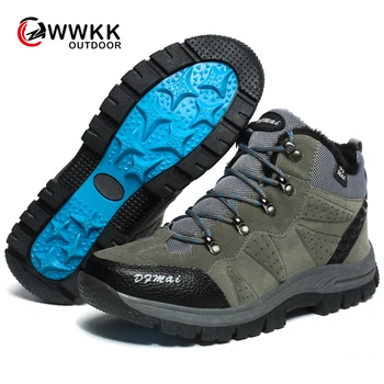 

WWKK High Quality Men Hiking Shoes Outdoor Breathable Sport Shoes Trail Upstream Outventure Sneakers Man Climbing Athletic Shoes